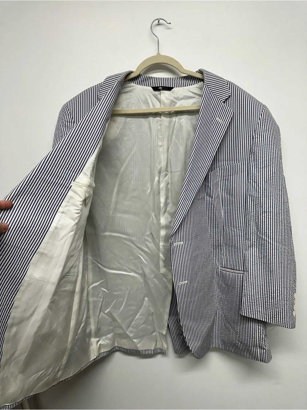 Brooks Brothers Classic Fit Cotton Seersucker 1818 Suit Coat
